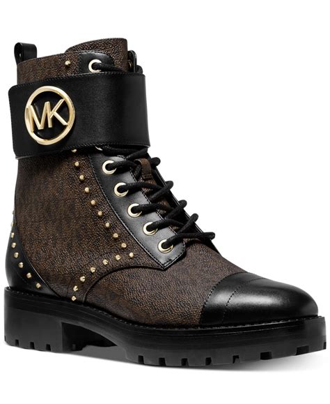 michael kors black and brown boots